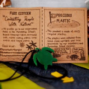 precious plastic turtle necklace
