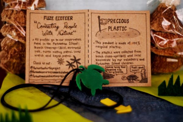 precious plastic turtle necklace