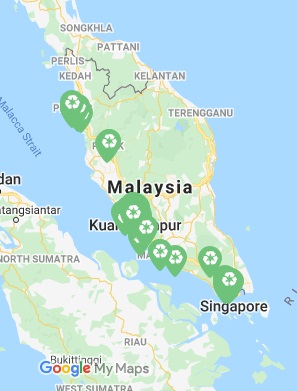 zero waste Malaysia map