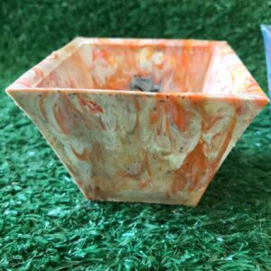 Upcycled Plant Pot - Orange