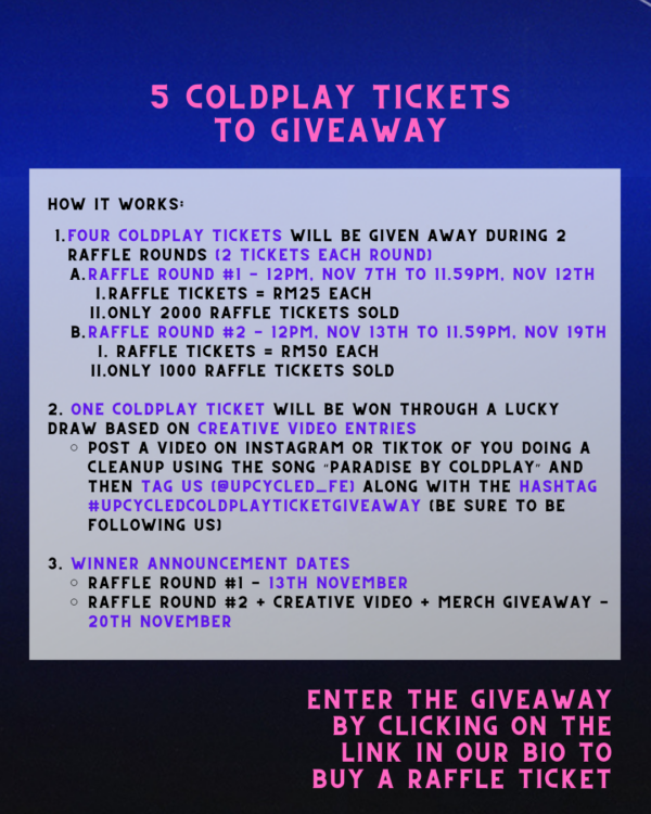 Win COLDPLAY tickets and support our recycling project! - Image 2