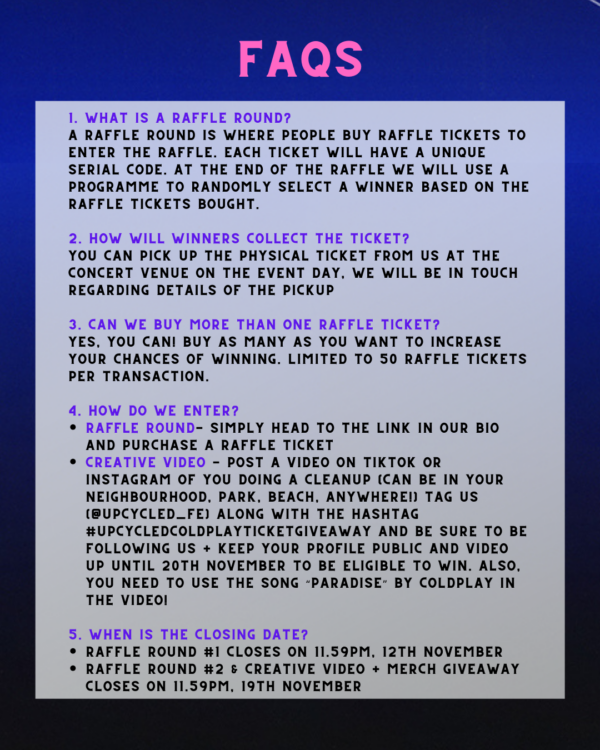 Win COLDPLAY tickets and support our recycling project! - Image 3